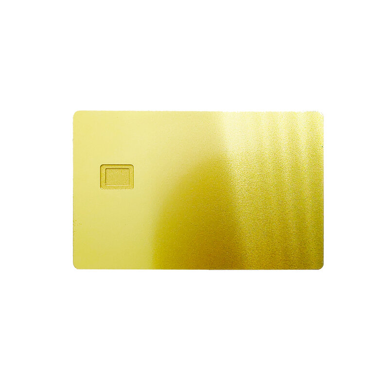 Tira magnética para cartão de presente inteligente inteligente IC, cartão de metal DIY em branco, slot para chip com HiCo 1 Track, 85mm x 54mm,4442, 25 Pcs