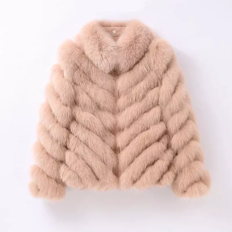 여성용 겨울 여우 모피 코트 재킷, 따뜻한 양면 파카 CT261-1, 신상