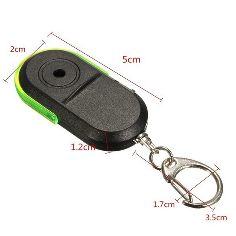 Portatile Wireless Anti-smarrimento allarme Key Finder Locator portachiavi fischietto suono LED Light Mini Search Anti Lost Key Finder Sensor