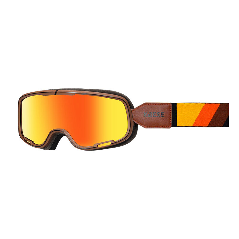 Retro Motorcycle Goggles Motocross Sunglasses Vintage Glass For Open Face Helmet UV400 Windproof Rainproof