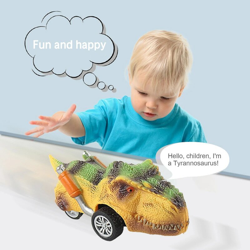 恐竜プルバックカー、親子インタラクティブおもちゃ、クリスマス、誕生日プレゼントに適しています