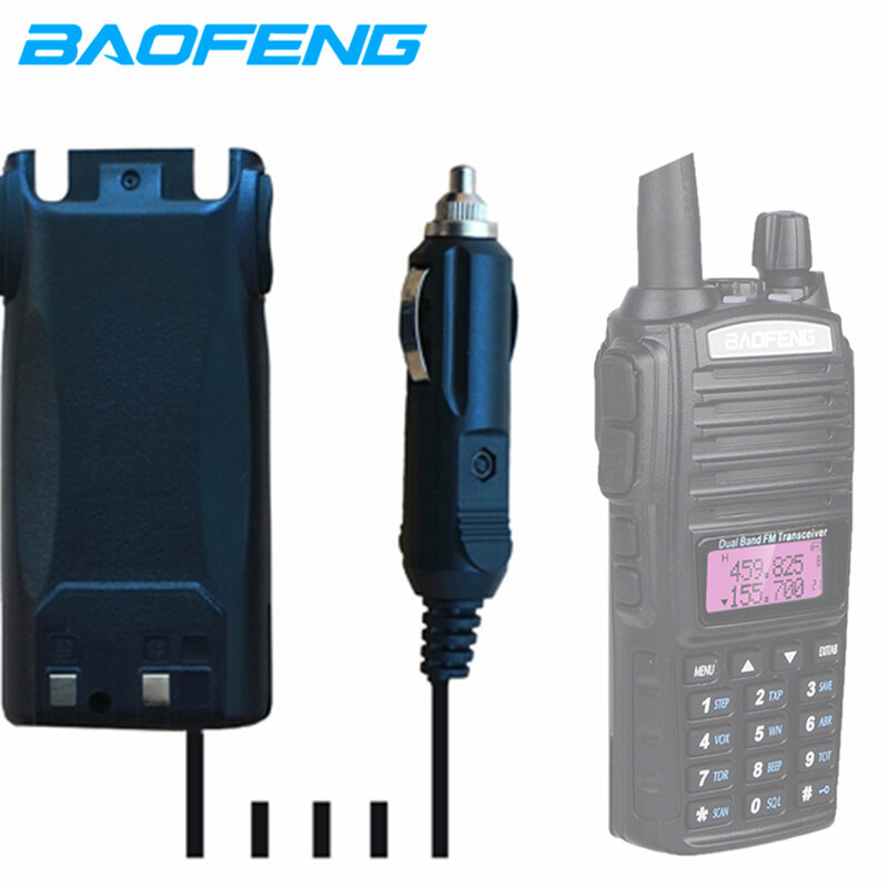 Baofeng-walkie-talkie UV-82 Original, batería de litio estándar de 2800mAh y 7,4 V con cargador de coche, Radio bidireccional UV 82