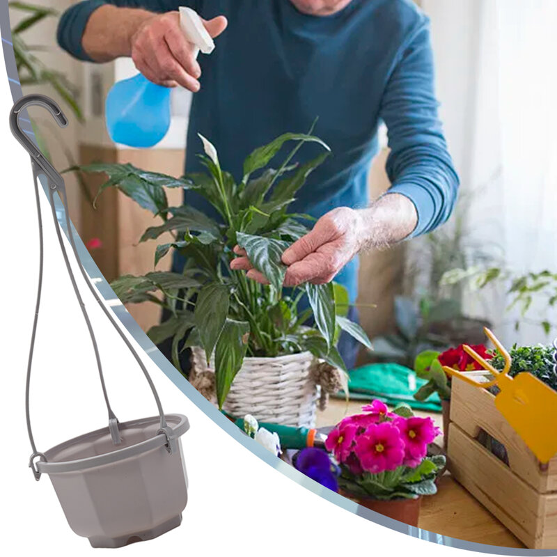 Cesta de gancho removível para jardim, vaso de flores, ferramenta doméstica, amplamente utilizado, 9,5 cm x 9cm x 6cm, 13cm x 11,5 cm x 7,5 cm 15cm x 13cm x 9cm