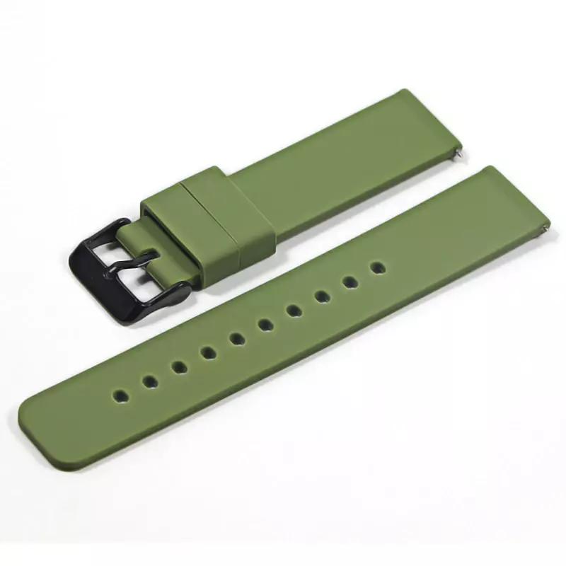 Smart Watch Strap Soft Silicone, Quick Release Rubber, 14mm, 16mm, 18mm, 19mm, 20mm, 22mm, 24mm