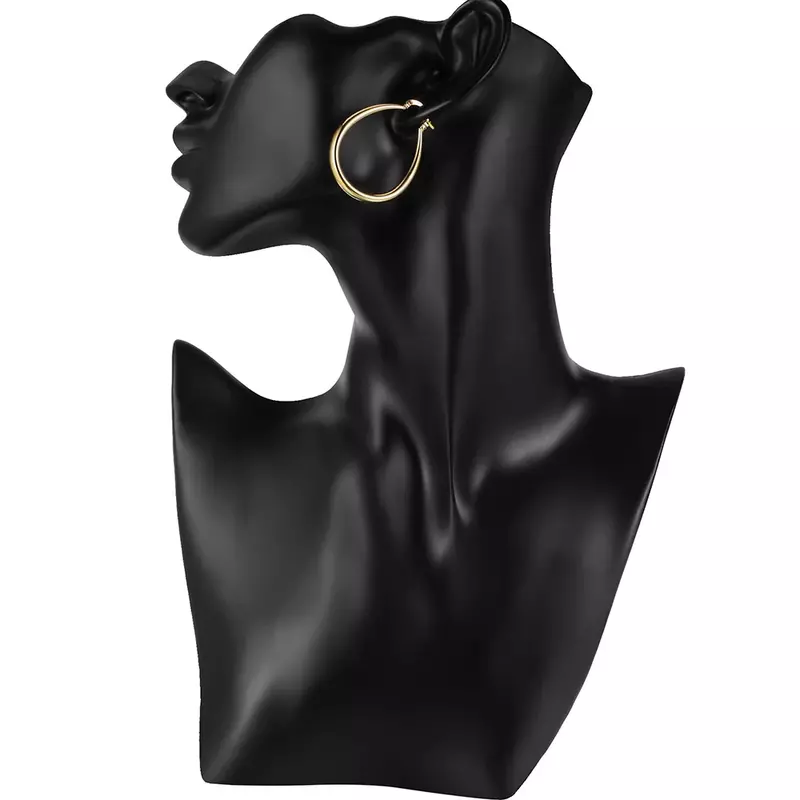 Hot Fine 18K placcato oro 44MM orecchini a cerchio in argento Sterling 925 per donna gioielli per feste di moda di alta qualità regali di natale