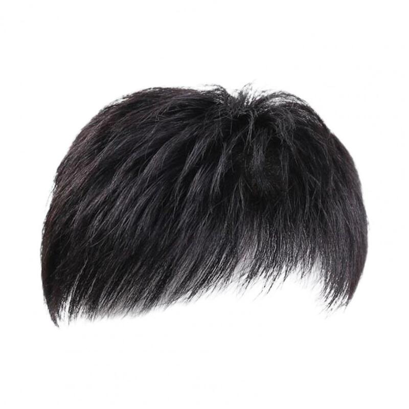Parrucchino da uomo in pelle Super sottile naturale europeo capelli umani parrucca maschile protesi sistema di capelli per gli uomini