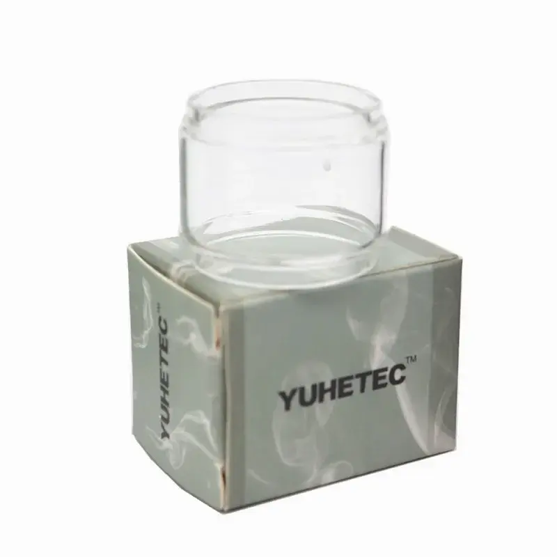 Tabung kaca gelembung YUHETEC, 5 buah tabung kaca gelembung untuk 25 Mini 4.5ml/CREED RTA 6.5ml/AlPHA 4ml/Blitzen RTA 5ml/Aero Mesh 5ml