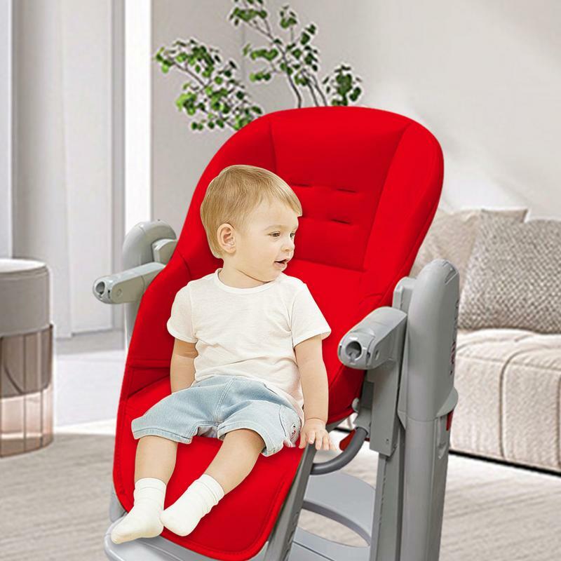 New High Chair Cushion Pad Soft Comfortable Kids Seat Cover Pad PU Leather And Sponge High Chair Cover Easy To Install supplies