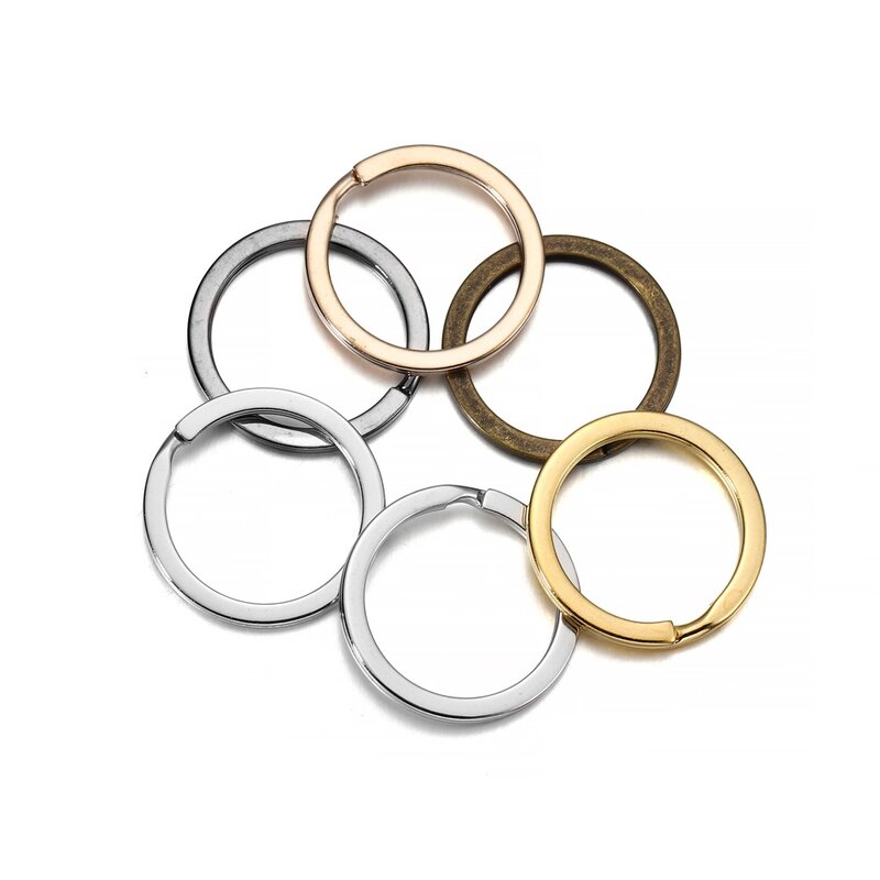 Split Ring Chaveiro para Keychain, DIY Fazer Jóias, Anéis Sleutelhanger, 25mm, 28mm, 30mm, Atacado, 10Pcs, Lot