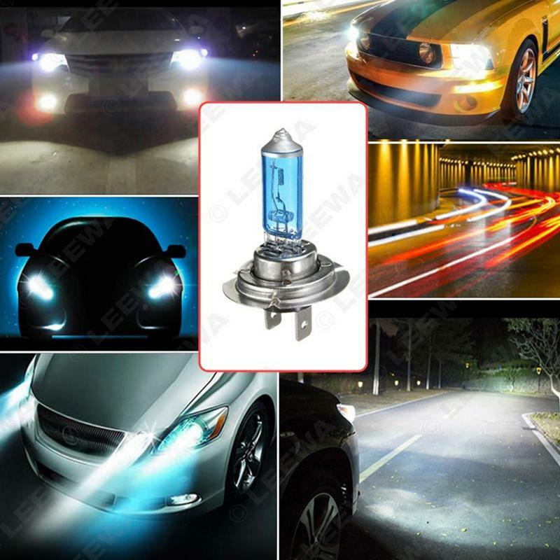 Bombillas de faros delanteros de coche, bombillas blancas de diamante para reducción de peligro de haz bajo, luz de carretera para reducir accidentes, bombillas de repuesto