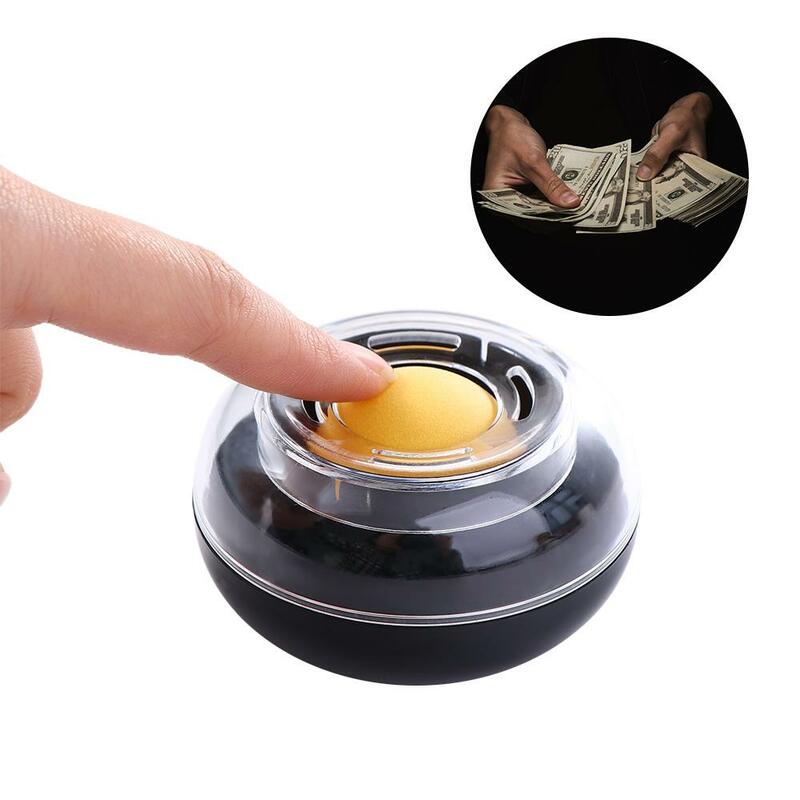 Treasurer Bank Teller Round Case Finger Wet Device Money Counting Tool Accounting Wet Hand Device Finger Wetted Tool