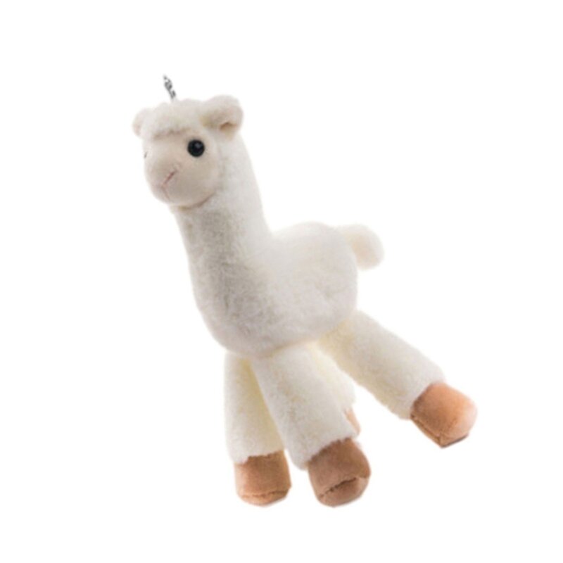 Simulação alpacas chaveiro para máquina brinquedo acessórios presente prêmios carnaval para crianças mochila presente
