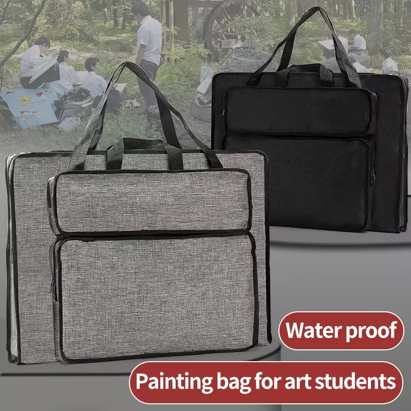 حقيبة رسم نايلون مقاومة للماء ، حقيبة لوحة رسم بسيطة ، أدوات رسم طلاب الفنانين ، مجموعة فنية ، لوازم فنية ، 4 ألوان ، 8K ، 4K
