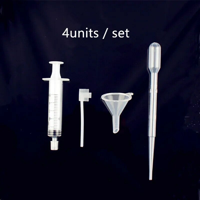 4Unit/Set Set Alat Isi Ulang Parfum Plastik Alat Penyemprot Corong Penetes Jerami Jarum Suntik Diperlukan Alat Kosmetik