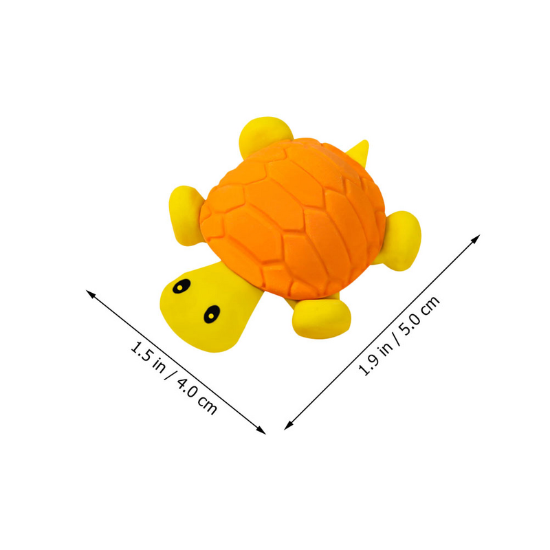 Gommes d'écriture d'animaux 3D pour enfants, gommes à effacer tortue pour enfants, fournitures de stockage
