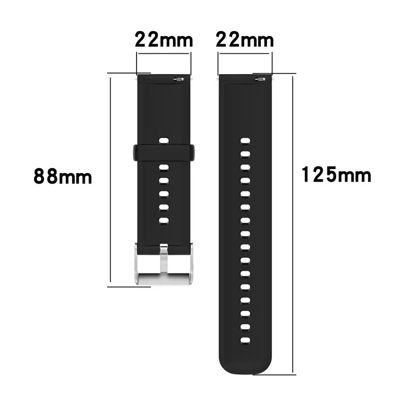 Ремешок силиконовый для Samsung Galaxy Watch 4 44 мм 40 мм/4 Classic 42 мм 46 мм