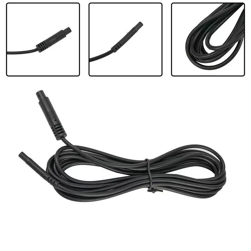 Konektor ekstensi kabel panas kualitas tinggi awet baru kamera parkir pembalik mobil hitam
