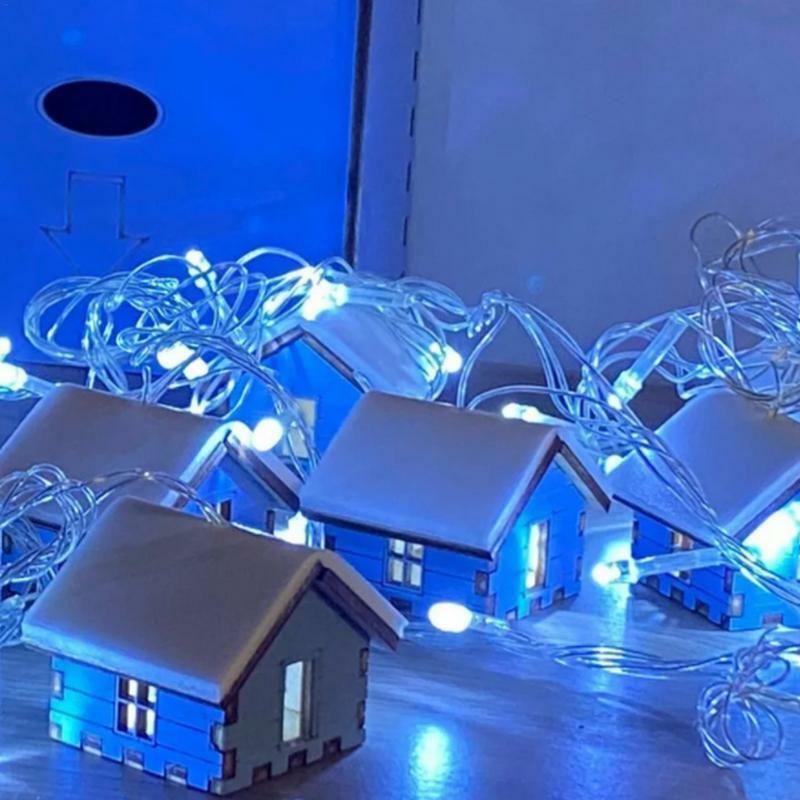 Guirnalda de luces LED parpadeantes impermeables, 3,3 pies, 10 Luces de hadas alimentadas por batería, luces decorativas, artesanía DIY