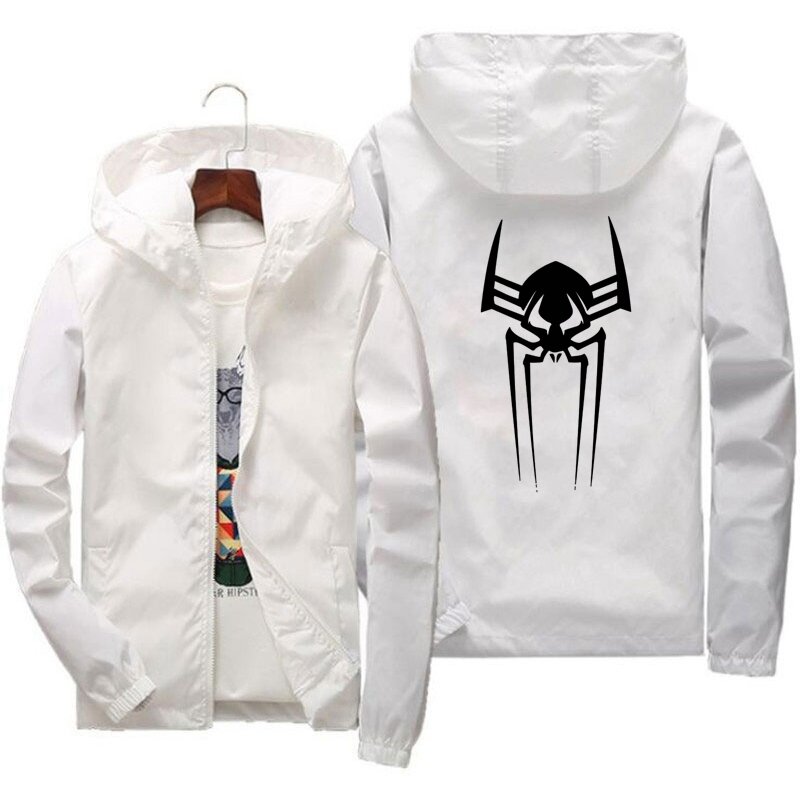 2024 Spider Print Jacket uomo autunno Outdoor Bomber giacche giacca a vento impermeabile sport Casual giacche sottili cappotti da uomo
