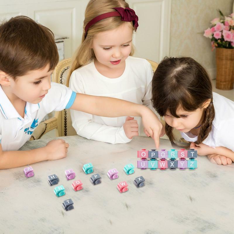 Baby alfabet blokuje klocki do układania dziecka edukacyjne zabawki dla niemowląt 6 miesięcy i więcej z cyframi lub literami kolorowe DIY