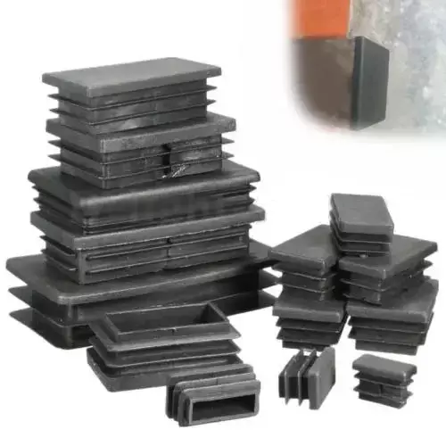 12 sztuk X plastikowa czarna wygaszania koniec Cap wkładka rury rury sekcji dotyczą meble krzesło biurko obejmuje