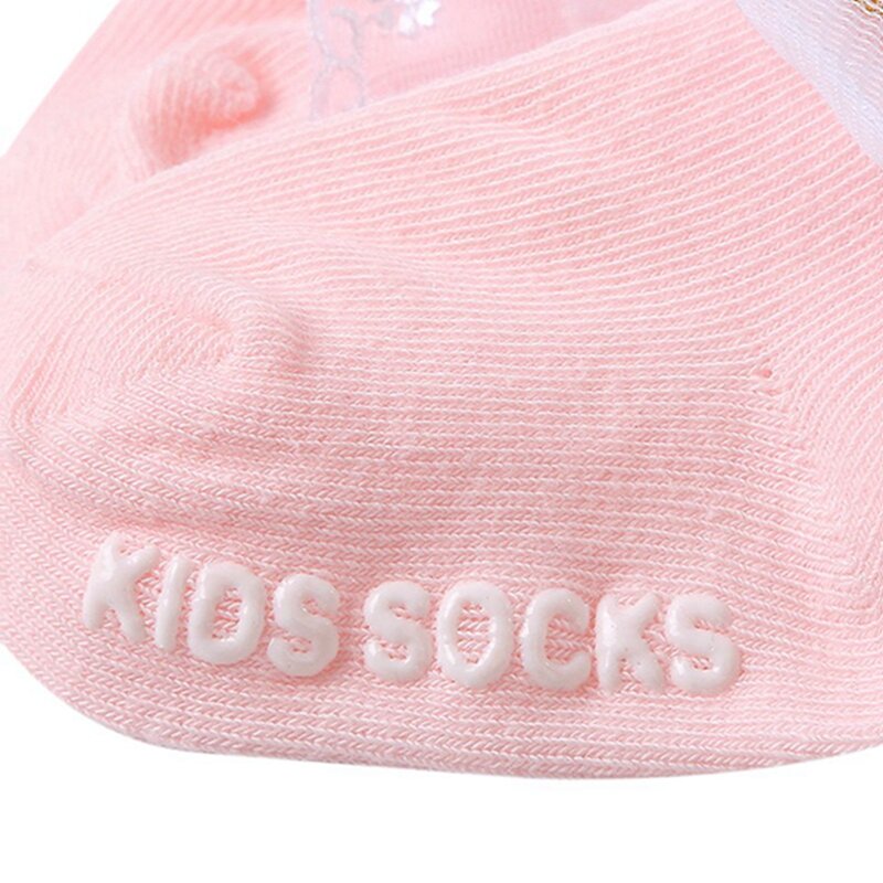Chaussettes en dentelle pour bébés filles, mignonnes, douces, légères, non ald, patchwork, nœud, lettres