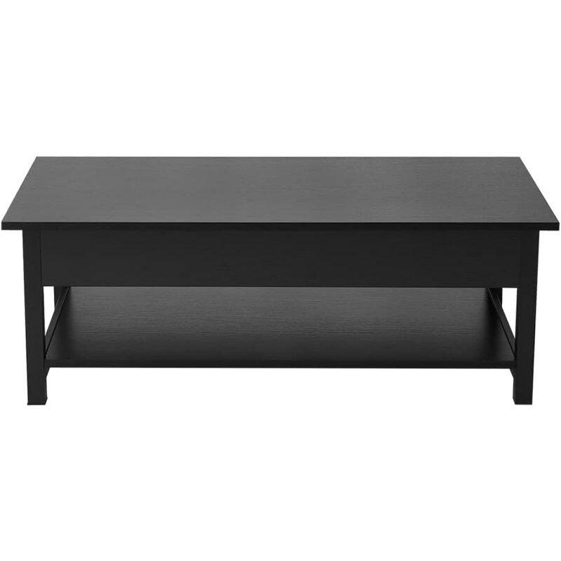 Lift Coffee Table With Hidden Compartments and Open Storage Shelves Coffee Tables for Living Room Table Coffe Modern Design Café