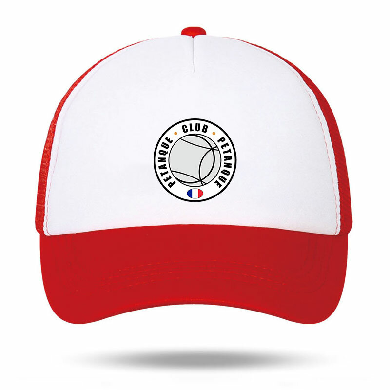 Petanque หมวกโฟมพิมพ์ลายสำหรับคลับหมวกเบสบอลใส่ได้ทั้งชายและหญิงหมวกเล่นกีฬากลางแจ้งสำหรับผู้ชายหมวกกันแดด