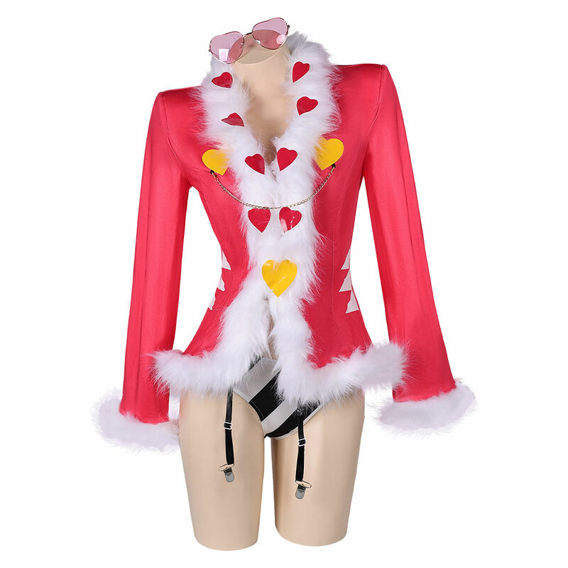 Costume de Cosplay de Valentino pour Femme Adulte, Lingerie Anime Net, Maillot de Bain, Short, Lunettes de Soleil, Tenues d'Halloween, ixde Carnaval, Trempé