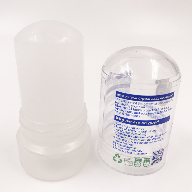Antitranspirante Stick Alum Stick, desodorante cristal, remoção de axilas, feminino e masculino, 100% novo, 60g