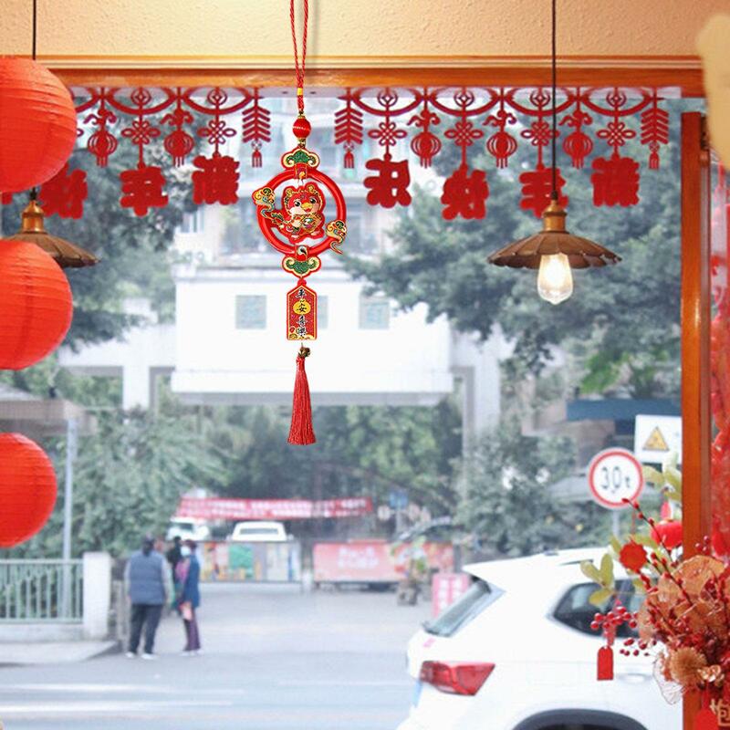 2024 New Year Decoration Spring Festival Lunar Year Photo Props Ornaments Pendant for Entrance Party Housewarming Holiday Door