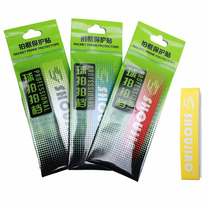 PU Badminton Racket Head Sticker Multi-color DIY Frame Protective Tape Anti-collision Sport Supplies