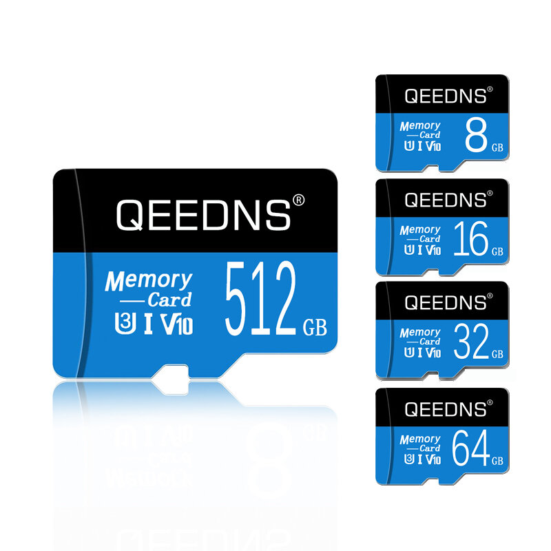 Kartu memori kecepatan tinggi, kartu SD mikro sd Class10 Mini 256GB 512GB, 64GB 32GB 16GB 8GB Pro Ekstrim