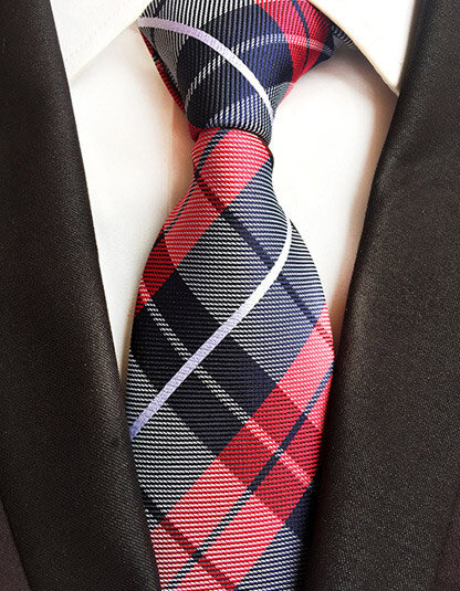 Novo estilo 8cm impressão de seda listrado xadrez gravata masculina casual pescoço gravata para festa de casamento presente escritório alta qualidade gravata