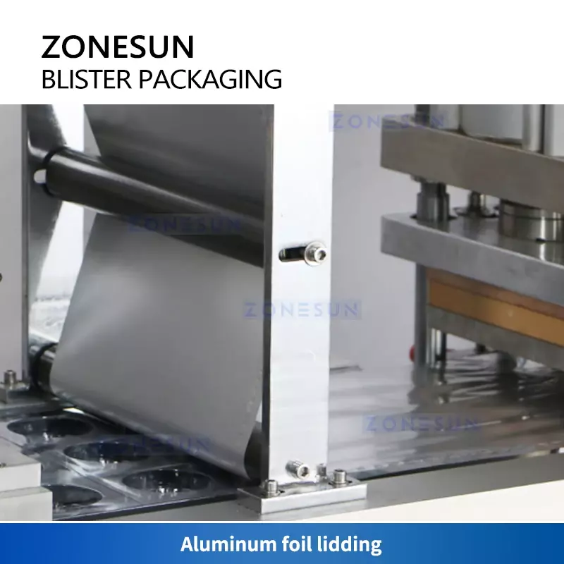 Zonesun Blister Cup Filling and Sealing Machine Cup Sealer Packaging Equipment Cream Sour Milk Yogurt Production Line ZS-PJZN18