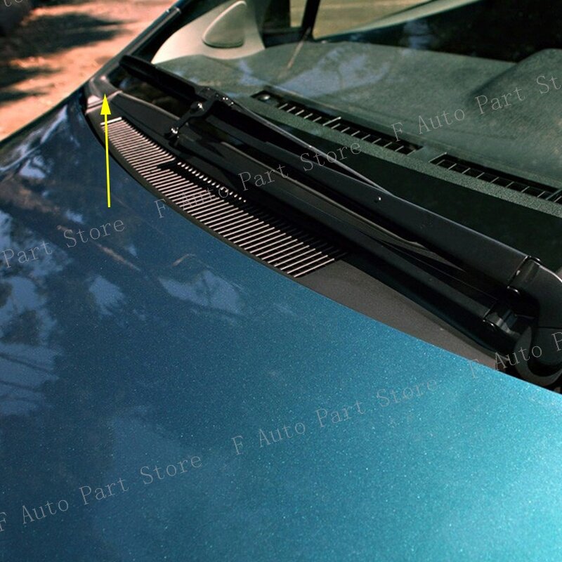 Envoltura de parabrisas delantero de coche, embellecedor de esquina, tapa de cubierta lateral de limpiaparabrisas, para Toyota Yaris 2012, 2013, 2014, 2015, 53867, 52090