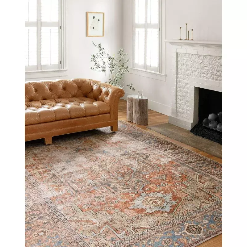Loloi Loren-alfombra de área, 8 '-4 "x 11'-6", terracota/cielo