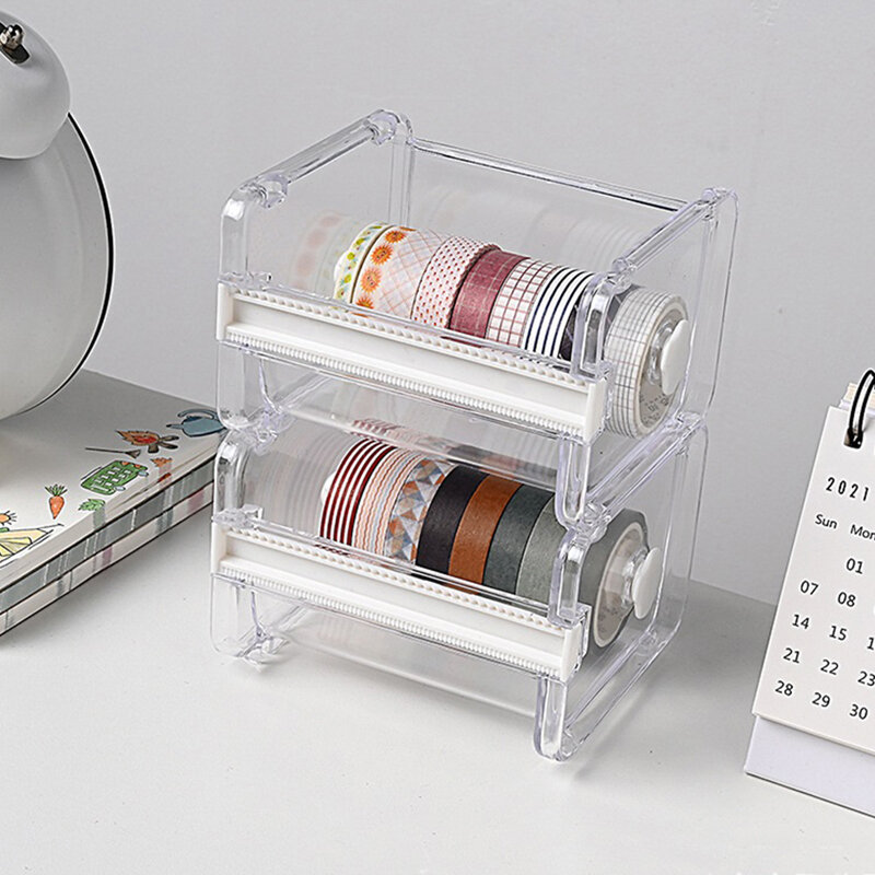 Japanse Briefpapier Masking Tape Cutter Washi Tape Organizer Cutter Kantoor Tape Dispenser Kantoorbenodigdheden