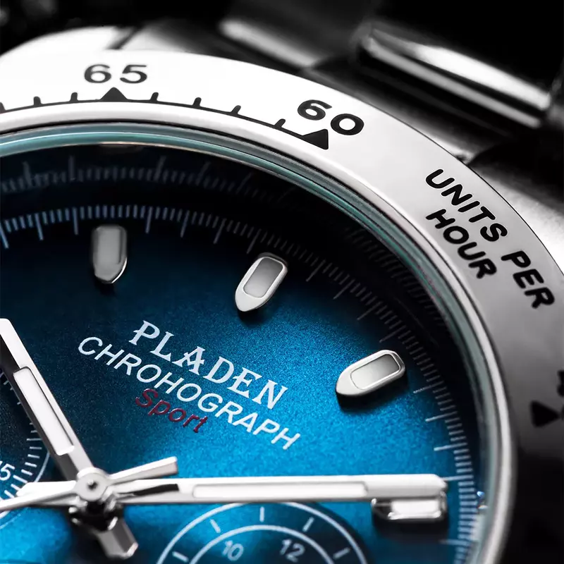 Luxury นาฬิกาผู้ชายสแตนเลสบุรุษนาฬิกาควอตซ์ Chronograph นาฬิกากีฬาธุรกิจ Luminous Dive นาฬิกา Dropshipping