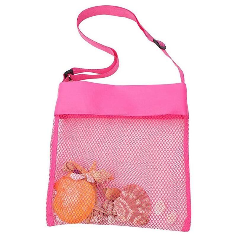Beach Bag Mesh Pouch Toy Sack Large Capacity Wear-resistance Convenient Multipurpose Outdoor Accessories for Kids