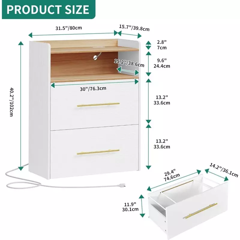 Nightstand With Printer Shelf for Home Office Filing Cabinets Entryway Storage Cabinet Freight free