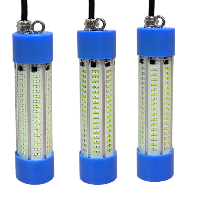 5 Farben Flash Köder Lampe Deep Drop Unterwasser Tintenfisch Angeln Köder 200w LED-Lichter