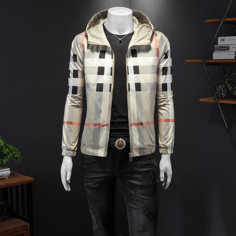 Giacca con cappuccio da uomo alla moda-giacca bomber da uomo Casual e formale di alta qualità abbigliamento nuovo 2024