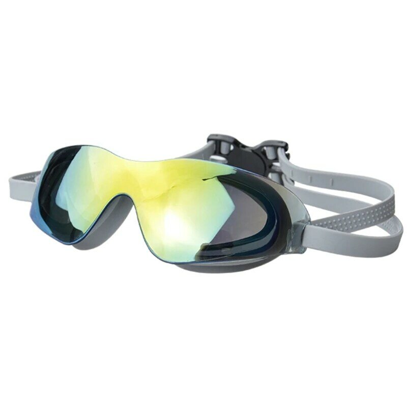 Schwimm brille Anti-Fog Anti-UV-Silikon Schwimm brille Erwachsene Frauen Männer Geschenke r66e