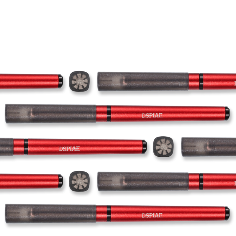 Dspiae มีดปากกาอะลูมินัมอัลลอย Dk-1พร้อมใบมีด21ชิ้นคมพร้อมใบมีด41ชิ้น12*12*147มม. สีแดง