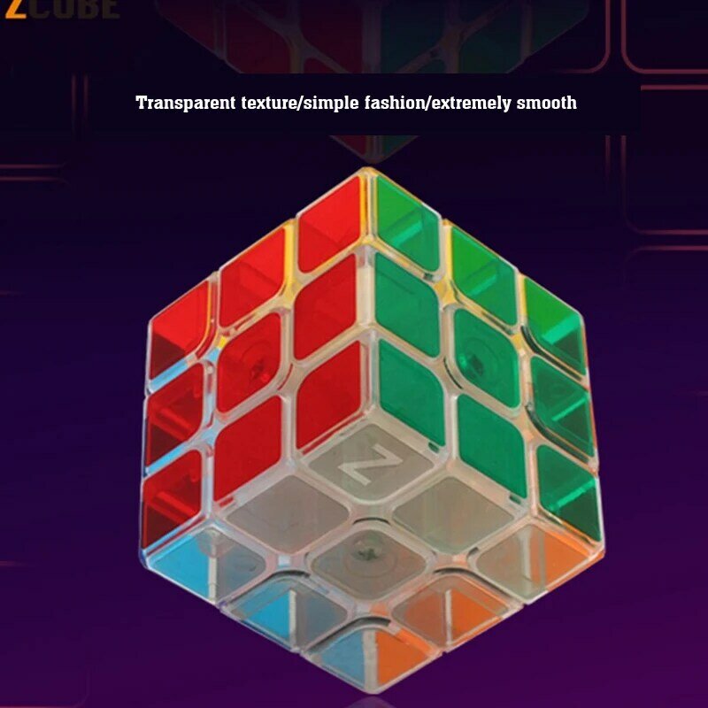 2x2 3x3 trasparente liscio cubo magico velocità professionale adulto Antistress Mini Puzzle gioco educativo ragazzo Educ giocattolo
