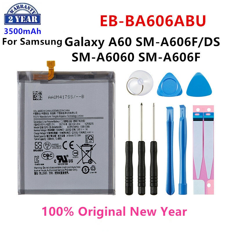 Samsung original EB-BA606ABU 3500mah bateria para samsung galaxy a60 SM-A606F/ds SM-A6060 SM-A606F baterias + ferramentas