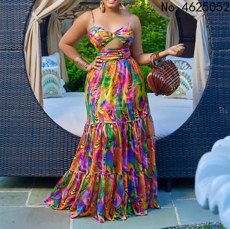Eleganti abiti africani per le donne Dashiki Summer Autumn Maxi Dress Ladies tradizionale abbigliamento africano abito lungo da fata
