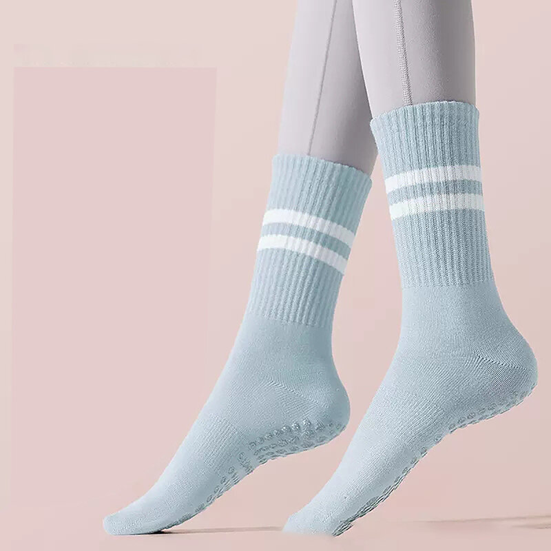 1Pair Yoga Sock Cotton Slipper Socks For Women Non Slip Skid Socks With Grips Yoga Sock Non-Slip Grips Grip Sock Pilates Sock