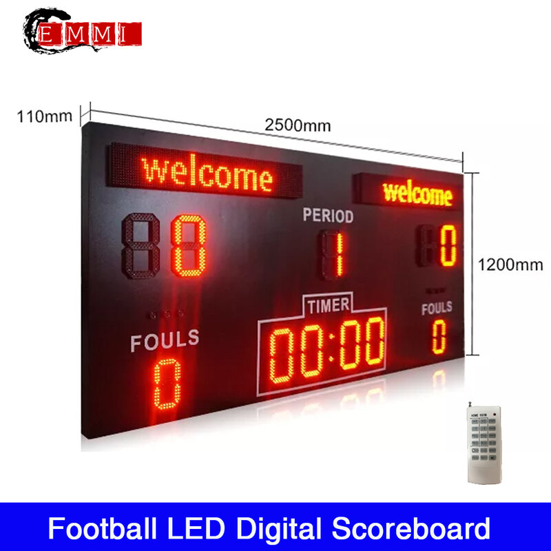 Outdoor LED 7 Segment Score Display Screen LED Football Scoreboard LED Digital Sports Scoreboard